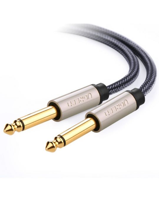 Ugreen 10636 cablu audio 1 m 6.35mm Negru