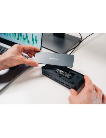 Verbatim CDS-15SSD Prin cablu USB 3.2 Gen 1 (3.1 Gen 1) Type-C Negru, Gri