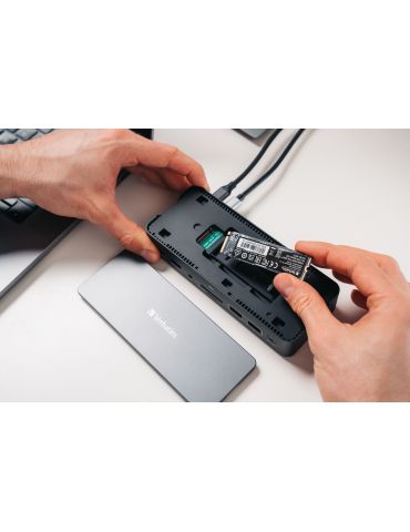 Verbatim CDS-15SSD Prin cablu USB 3.2 Gen 1 (3.1 Gen 1) Type-C Negru, Gri