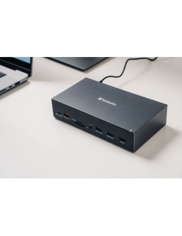Verbatim CDS-17 Prin cablu USB 3.2 Gen 1 (3.1 Gen 1) Type-C Negru, Gri