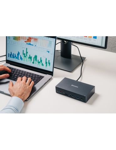 Verbatim CDS-17 Prin cablu USB 3.2 Gen 1 (3.1 Gen 1) Type-C Negru, Gri