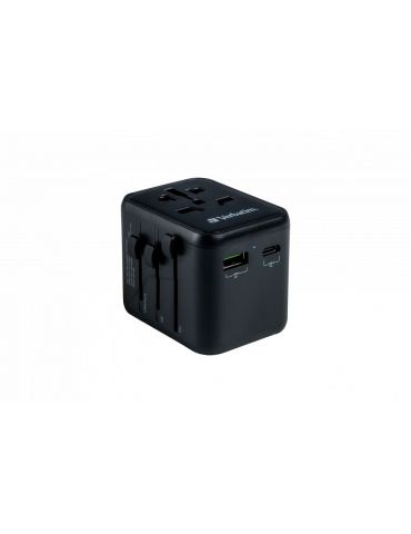 Verbatim 49544 adaptoare de prize Universală Negru