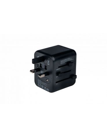 Verbatim 49543 adaptoare de prize Universală Negru