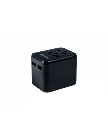 Verbatim 49543 adaptoare de prize Universală Negru
