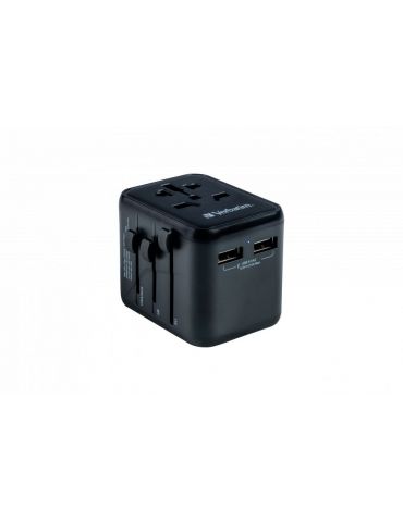 Verbatim 49543 adaptoare de prize Universală Negru