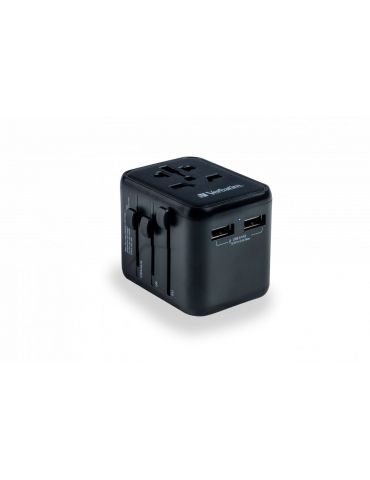 Verbatim 49543 adaptoare de prize Universală Negru