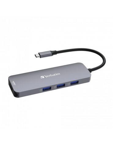 Verbatim CMH-08 USB tip-C 5000 Mbit s Argint