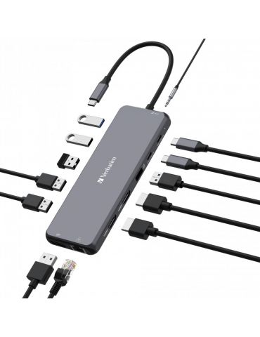 Verbatim CMH-13 USB tip-C 10000 Mbit s Argint