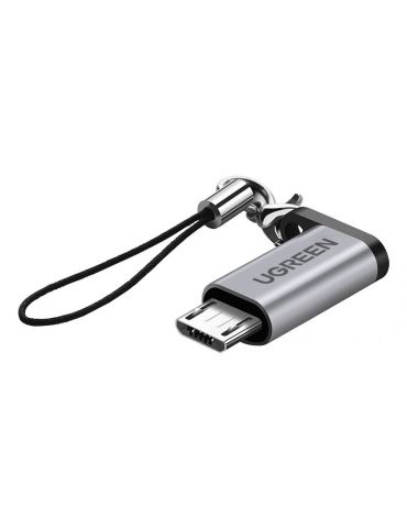 Ugreen 50590 adaptor mufă cablu Micro USB USB C Gri - Tik.ro