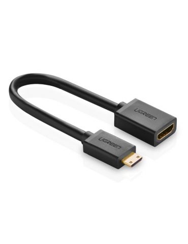 Ugreen 20137 cablu HDMI Mini-HDMI Negru, De aur - Tik.ro
