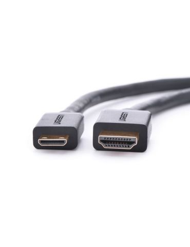 Ugreen 20137 cablu HDMI Mini-HDMI Negru, De aur
