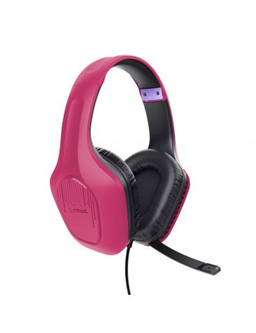 Trust GXT 790 Căști Prin cablu Bandă de fixare pe cap Gaming Negru, Roz