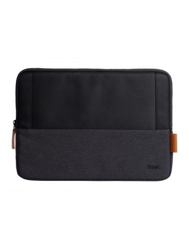Trust Lisboa 33,8 cm (13.3") Geantă Sleeve Negru, Gri - Tik.ro