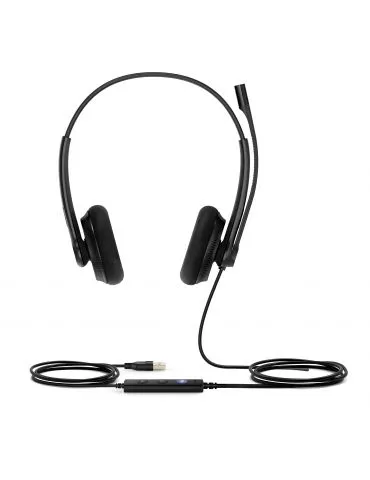 Yealink UH34 Lite Dual Teams Căști Prin cablu Bandă de fixare pe cap Birou Call center USB Tip-A Negru - Tik.ro