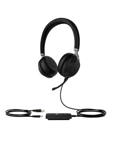 Yealink UH38 Dual Teams Căști Prin cablu & Wireless Bandă de fixare pe cap Apeluri Muzică Bluetooth Negru - Tik.ro