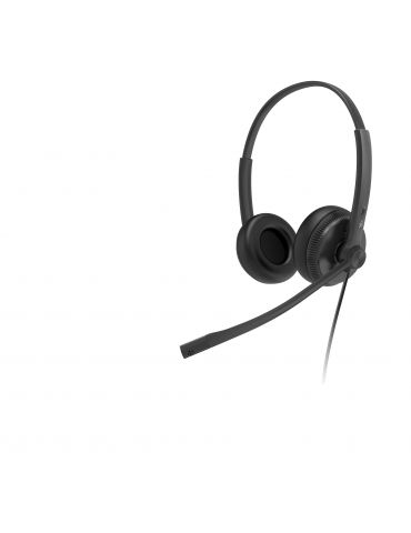 Yealink UH34 Dual Teams Căști Prin cablu Bandă de fixare pe cap Birou Call center USB Tip-A Negru