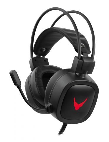 Varr VH6020B cască audio & cască cu microfon Căști Prin cablu Bandă de fixare pe cap Gaming Negru, Roşu - Tik.ro