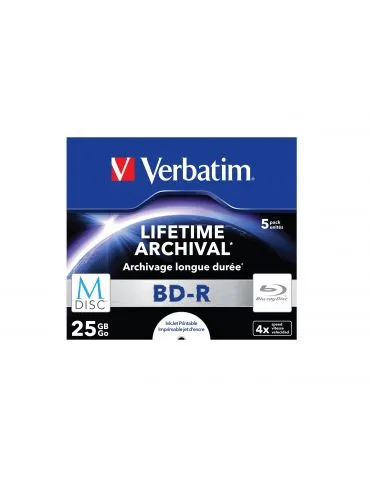 Verbatim M-Disc 4x BD-R 25 Giga Bites 5 buc. - Tik.ro