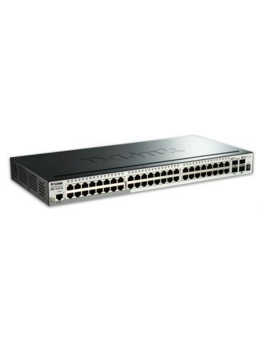 D-Link DGS-1510-52X switch-uri Gestionate L3 Gigabit Ethernet (10 100 1000) 1U Negru