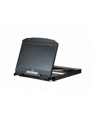 ATEN CL3800NW console pentru montare în rack 47 cm (18.5") 1920 x 1080 Pixel Metal, Din material plastic Negru 1U