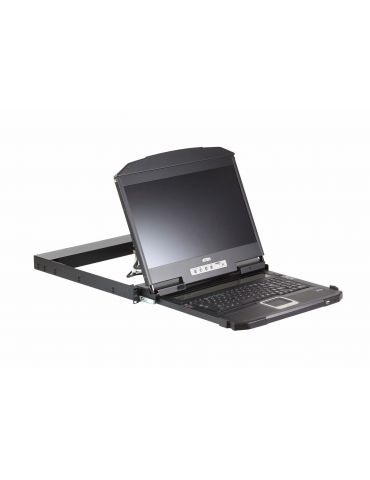 ATEN CL3800NW console pentru montare în rack 47 cm (18.5") 1920 x 1080 Pixel Metal, Din material plastic Negru 1U