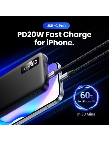 Ugreen 25742 acumulatoare Litiu-Ion (Li-Ion) 10000 mAh Negru