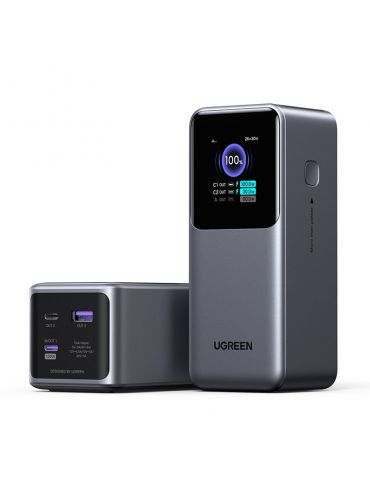 Ugreen 20000mAh 130W Fast Charging Powerbank Litiu Gri