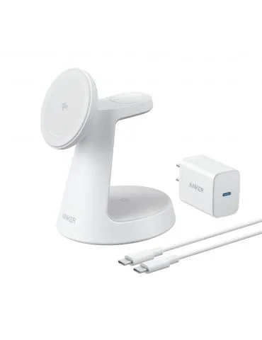 Anker MagGo Căști, Smartphone, Ceas smart Alb USB Încărcare fără fir Încărcare rapidă De interior - Tik.ro