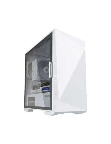 Zalman Z1 Iceberg White - mATX Mid Tower PC Case Pre-installed fan 2 x 120mm in Mini Tower Alb