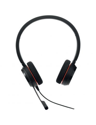 Jabra Evolve 20 Căști Prin cablu Bandă de fixare pe cap Birou Call center USB Type-C   USB Type-A Negru