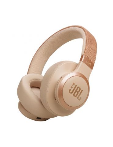 JBL Live 770NC Căști Fără fir Bandă de fixare pe cap Apeluri Muzică Bluetooth Nisip