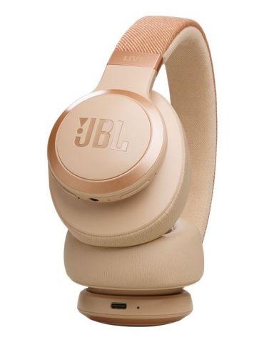 JBL Live 770NC Căști Fără fir Bandă de fixare pe cap Apeluri Muzică Bluetooth Nisip