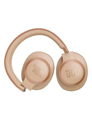 JBL Live 770NC Căști Fără fir Bandă de fixare pe cap Apeluri Muzică Bluetooth Nisip