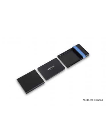 Verbatim Store'N'Go Enclosure Kit Cutie protecție HDD SSD Negru, Albastru 2.5"