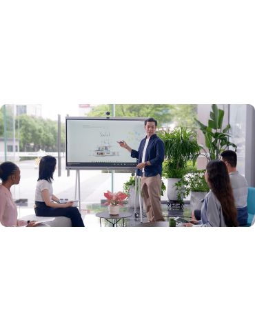 Yealink MeetingBoard Ecran plat interactiv 2,18 m (86") LED Wi-Fi 4K Ultra HD Alb Ecran tactil Procesor încorporat Android 10