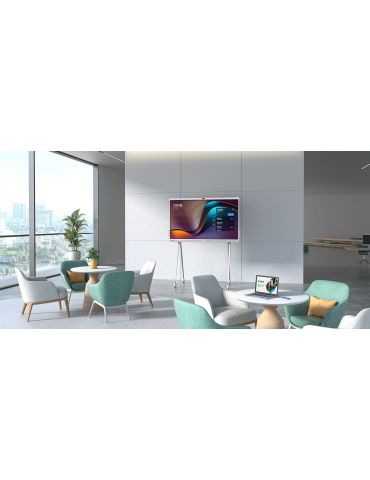 Yealink MeetingBoard Ecran plat interactiv 2,18 m (86") LED Wi-Fi 4K Ultra HD Alb Ecran tactil Procesor încorporat Android 10
