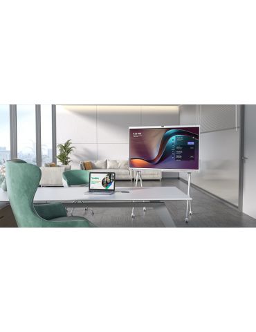 Yealink MeetingBoard Ecran plat interactiv 2,18 m (86") LED Wi-Fi 4K Ultra HD Alb Ecran tactil Procesor încorporat Android 10