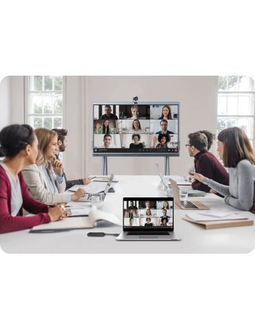 Yealink MeetingBoard Ecran plat interactiv 2,18 m (86") LED Wi-Fi 4K Ultra HD Alb Ecran tactil Procesor încorporat Android 10