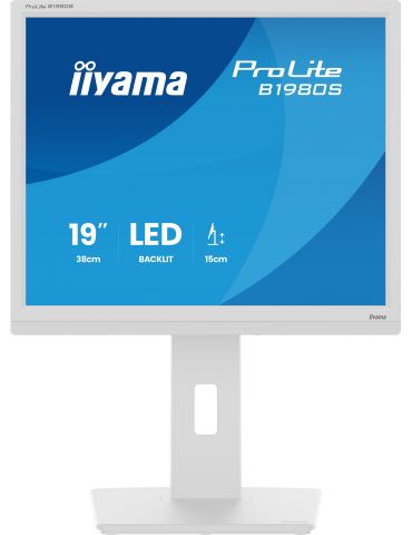 iiyama ProLite B1980S-W1 monitoare LCD 48,3 cm (19") 1280 x 1024 Pixel SVGA LED Alb