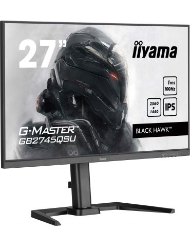 iiyama G-MASTER GB2745QSU-B2 monitoare LCD 68,6 cm (27") 2560 x 1440 Pixel Wide Quad HD LED Negru - Tik.ro