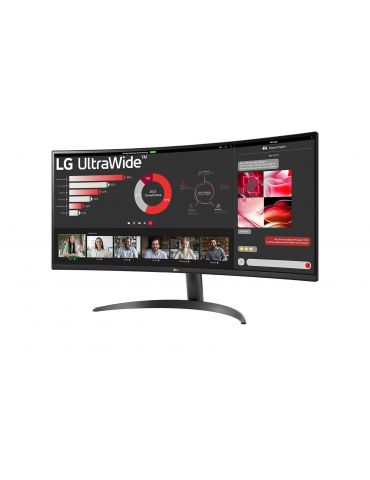 LG 34WR50QK-B monitoare LCD 86,4 cm (34") 3440 x 1440 Pixel Wide Quad HD Negru