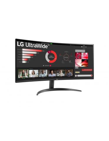 LG 34WR50QK-B monitoare LCD 86,4 cm (34") 3440 x 1440 Pixel Wide Quad HD Negru