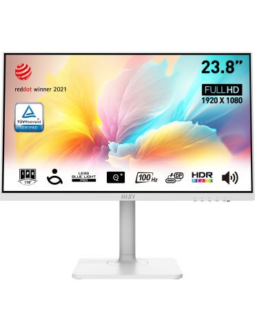 MSI Modern MD272XPW monitoare LCD 60,5 cm (23.8") 1920 x 1080 Pixel Full HD Alb - Tik.ro