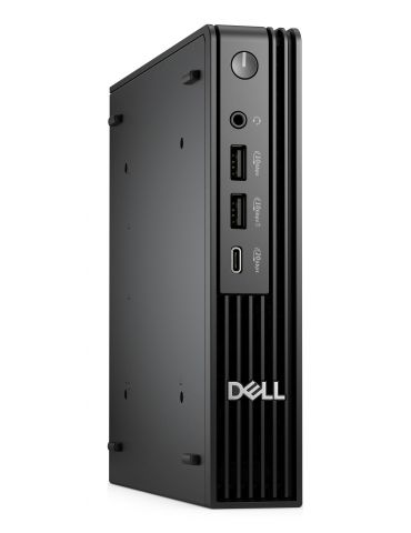 DELL Pro QBM1250 Plus Intel Core Ultra 7 265 16 Giga Bites DDR5-SDRAM 512 Giga Bites SSD Windows 11 Pro Micro PC Mini PC Negru