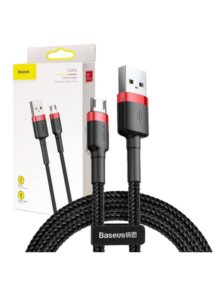 Baseus Cafule Micro USB Cable 2A 3m (Black+Red)