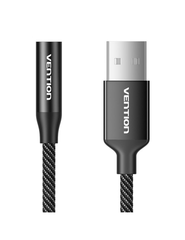 Placă de sunet externă USB cu un singur port Vention Gome 1m (negru)