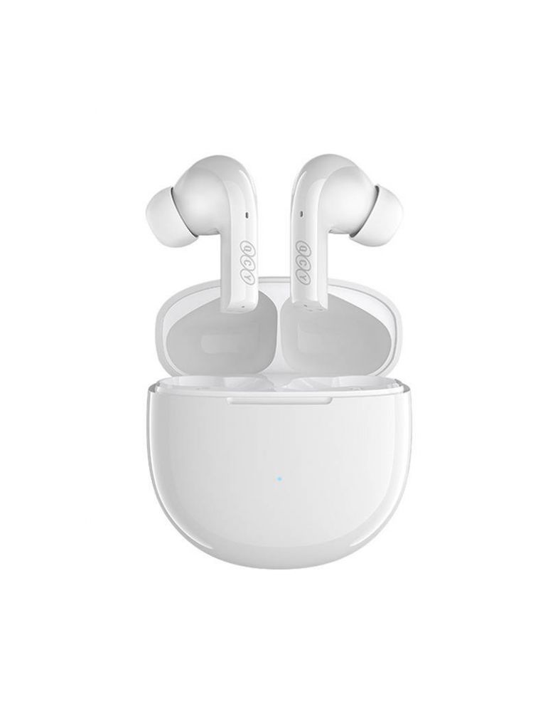Căști audio TWS QCY T18 (alb)