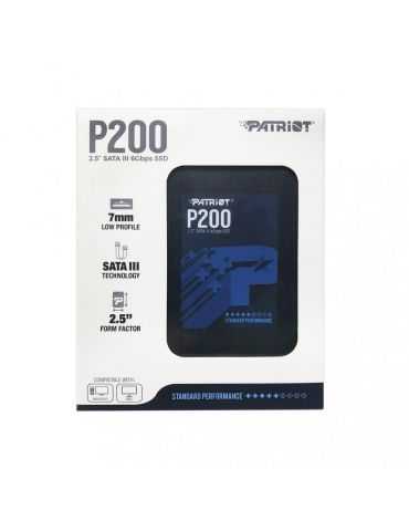 Ssd patriot p200 256gb 2.5 sata3 r/w speed 530mb/s/460 mb/s Patriot - 1