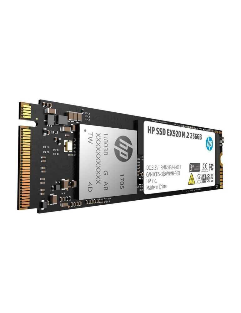 Ssd hp ex920 256gb m.2 2280 pciegen 3 (8gb/s) r/w