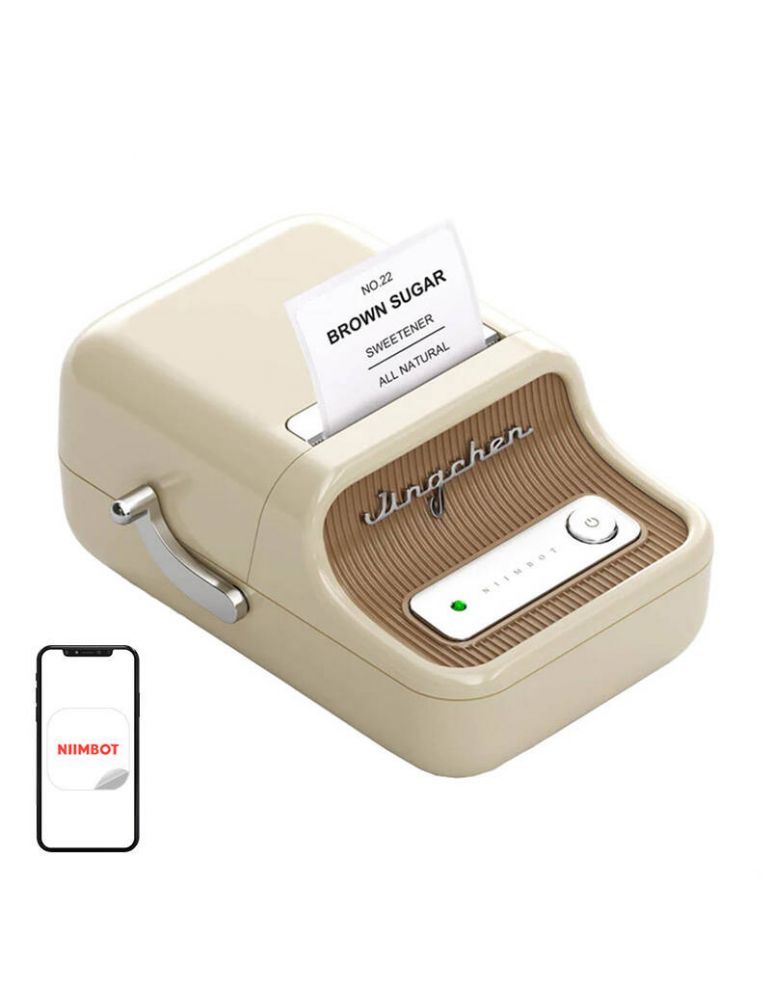 Office Equipment Imprimantă mobilă de etichete Niimbot B21 (crem)